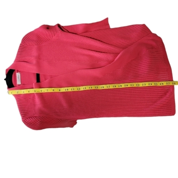 Calvin Klein Open Front Cardigan Pink/Red size s - Picture 9 of 11